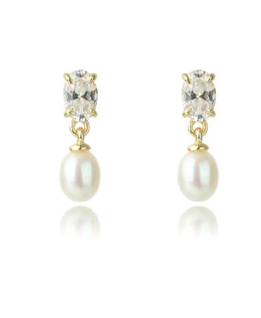 Georgini - Ocean Freshwater Pearl Earrings Gold