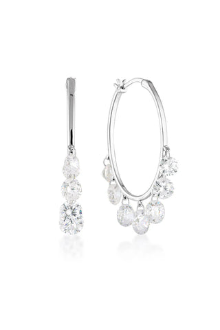 Georgini - Mirage Edith Hoop Earrings Silver