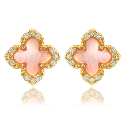 Georgini - Sydney Soiree Fairwater Mother of Pearl Gold Stud