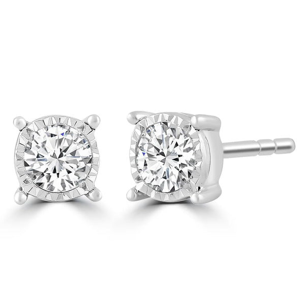 Brent Weatherall - 9ct White Gold 0.25ct Diamond Studs