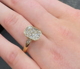 BWJ - 9ct Yellow Gold Taylor Swift Lab Grown Diamond Set Ring