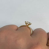 BWJ - 9ct Yellow Gold Certificated 1.50ct  F VS  Lab Grown Diamond Semi Rub Set Solitaire Ring