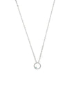 Georgini - Opal Glow Blue Created Opal Circle Pendant Silver