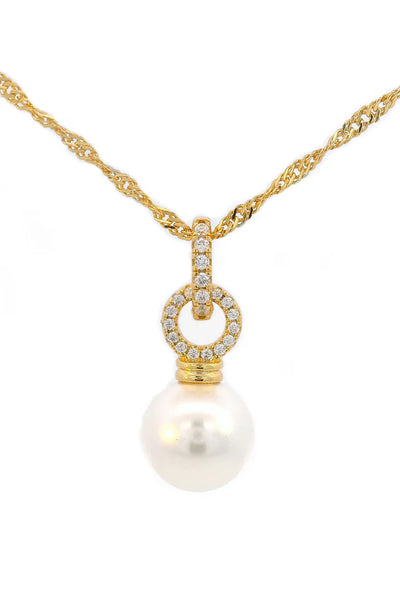 Georgini - Adagio Pearl Duo Pendant Gold