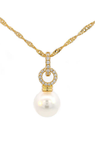 Georgini - Adagio Pearl Duo Pendant Gold