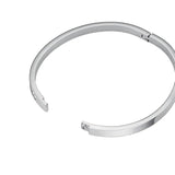 Rosefield Jewellery - Channel Set Crystal Bangle Silver
