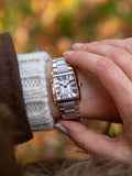 Jacques Du Manoir - Emily 22x19mm Two-hands Two-tone White dial Stainless Steel Swiss Watch