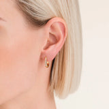 Rosefield Jewellery - Gold Plated Crystal Huggies