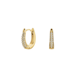 Rosefield Jewellery - Gold Plated Crystal Huggies