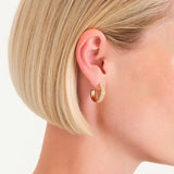 Rosefield - Crystal Hoops Gold Plated