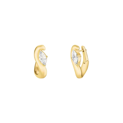 Rosefield Jewellery - Marquise Wave Hoops