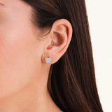 Rosefield Jewellery - Pave Heart Studs Gold Plated