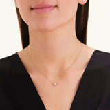 Rosefield Jewellery - Pearl Halo Necklace Gold Plated