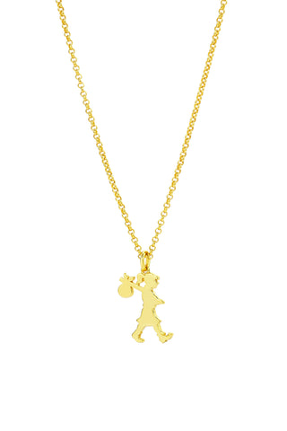 Karen Walker - Small Runaway Girl Necklace Gold Plate