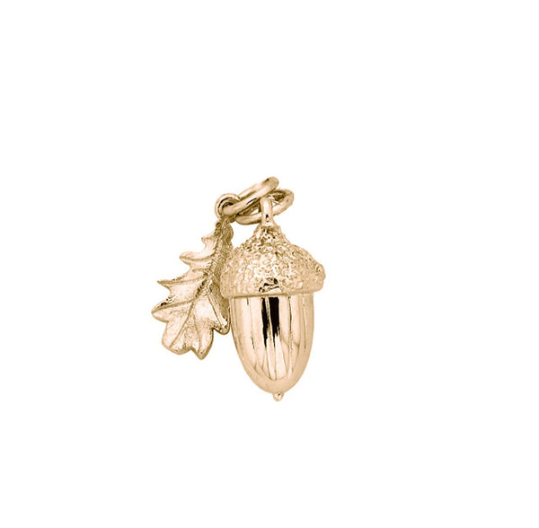 Karen Walker - Acorn & Leaf Charm Gold Plated