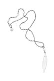 Karen Walker - Leaf Pendant 6.5mm Culture Pearl