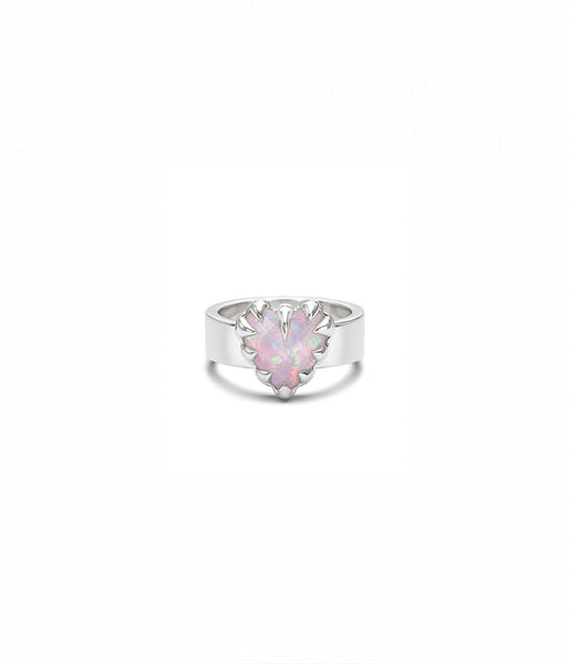 Stolen Girlfriends Club - Love Claw Ring Pink Opal