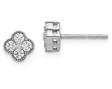 Brent Weatherall Jeweller - 9ct White Gold Lab Grown Diamond Flower Studs .50ct