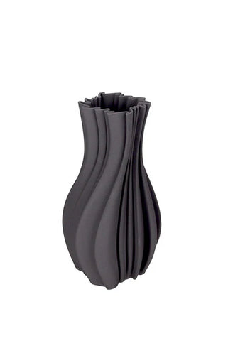 Louella Grey 3D Printed Ceramic Vase – Sculptural Minimalist Vases