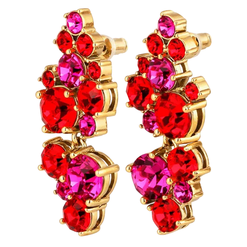 Dyrberg Kern - Marigold Gold Statement Earrings