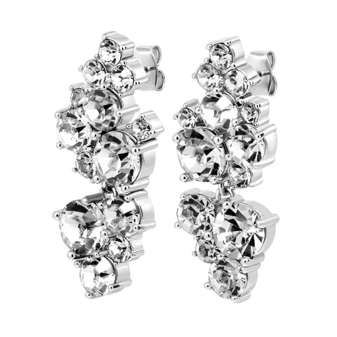 Dyrberg Kern - Marigold Shiny Silver Earrings Crystal