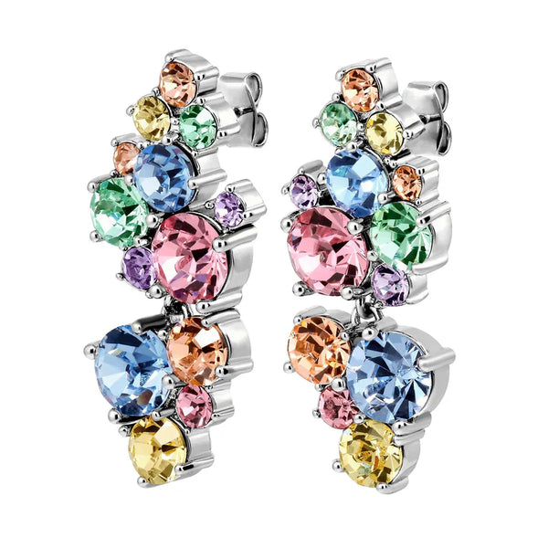 Dyrberg Kern - Marigold Shiny Silver Earrings Pastel