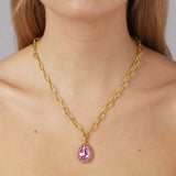 Dyrberg/Kern - Metta Gold Necklace Light Rose