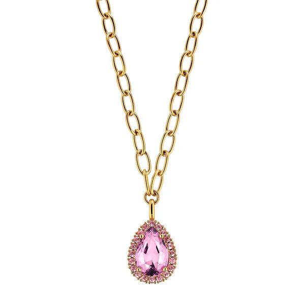 Dyrberg/Kern - Metta Gold Necklace Light Rose