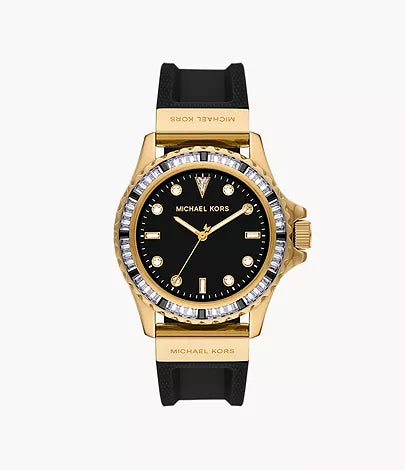 Michael Kors - Everest Three-Hand Black Silicone Watch