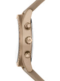 Michael Kors - Oversized Accelerator Beige Gold-Tone and Nylon Watch