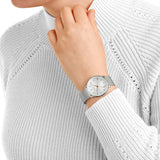 Mondaine - Doppio White Dial Silver Mesh Bracelet Watch