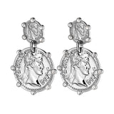 Dyrberg/Kern - Monza Shiny Silver Earrings  Crystal