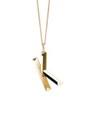 Meadowlark - Faceted Letter Necklace K