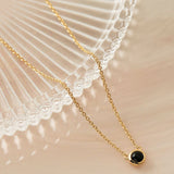 Najo - Heavenly Onyx Necklace Gold Plate