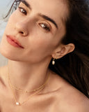 Ania Haie - Mini Pearl Hoop Earrings Gold Plate