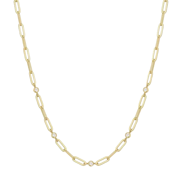 Ania Haie - Reimaginer Bezel Station Paper Clip Chain
