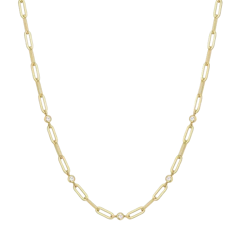 Ania Haie - Reimaginer Bezel Station Paper Clip Chain