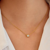 Ania Haie - Glimmer Solitaire Necklace Gold Plate