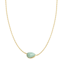 Ania Haie - Wanderer Gold Amazonite Dome Pebble Necklace