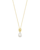 Ania Haie - Swan Pearl Drop Necklace Gold Plate