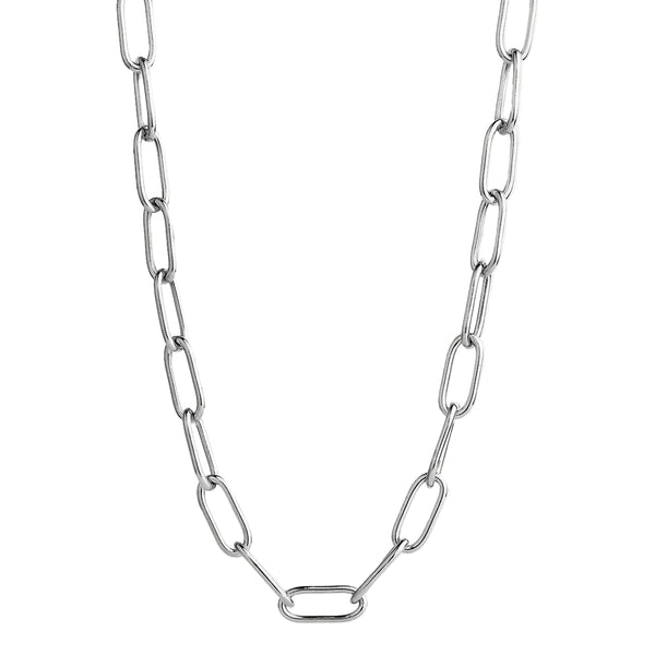 Najo - Vista Large Link Necklace Sterling Silver