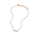 Najo - Skye CZ Necklace Rose Gold Plate