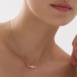 Najo - Skye CZ Necklace Rose Gold Plate
