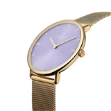 NordGreen - Native Lavender Dial Mesh Watch