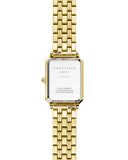 Rosefield - Octagon Extra Small White Dial Gold Strap Watch