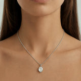 D/K & Co - Orb SS Crystal Necklace