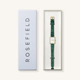 Rosefield - Extra Small Octagon Emerald & Gold Watch