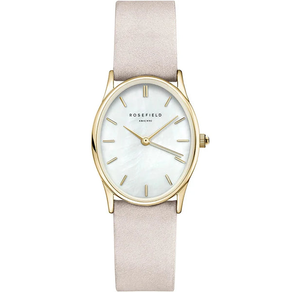 Rosefield Watch - White Mother Of Pearl Gold Watch