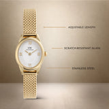 Daniel Wellington - Ophelia Mini Mesh White Gold