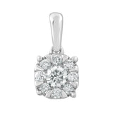 Brent Weatherall - 9ct White Gold Diamond Set Cluster Pendant